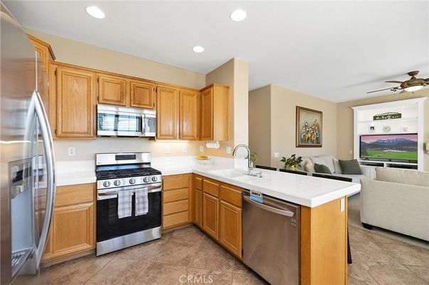 Interior, Kitchen, Recessed Lighting, Stainless Steel Appliances