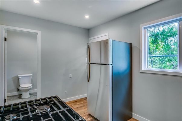 Bathroom, Interior, Recessed Lighting, Wood Texture Flooring