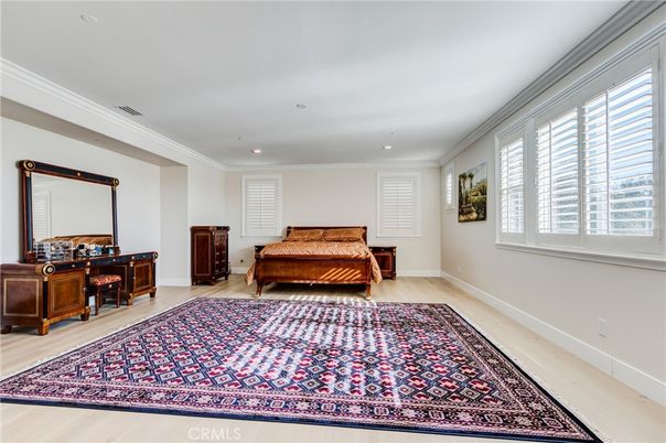 Bedroom, Home Office, Interior, Recessed Lighting, Wood Texture Flooring