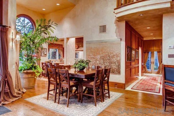 Dining room, Interior, Recessed Lighting, Wooden Ceilings, Wood Texture Flooring, Wooden Walls