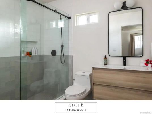 Bathroom, Glass Shower, Interior