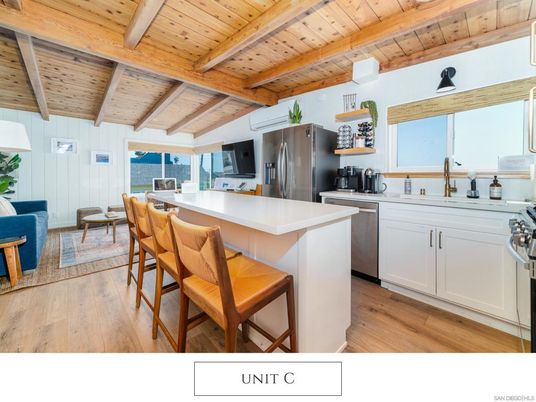 Interior, Kitchen, Stainless Steel Appliances, Wooden Beams, Wooden Ceilings, Wood Texture Flooring