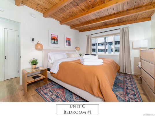 Bedroom, Interior, Wooden Beams, Wooden Ceilings, Wood Texture Flooring
