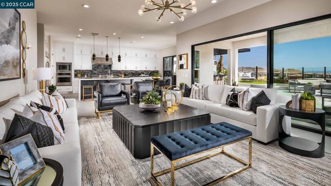 Interior, Kitchen, Living room, Pendant Lights, Recessed Lighting, Stainless Steel Appliances, Water