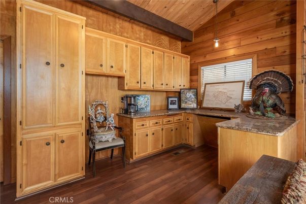 Interior, Kitchen, Pendant Lights, Wooden Beams, Wooden Ceilings, Wood Texture Flooring, Wooden Walls