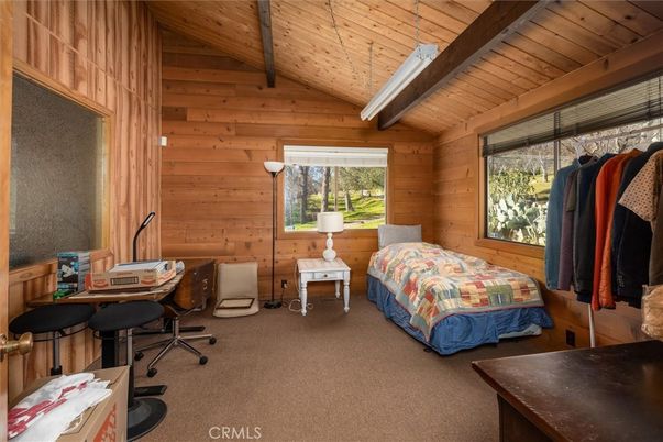 Bedroom, Home Office, Interior, Wooden Beams, Wooden Ceilings, Wooden Walls