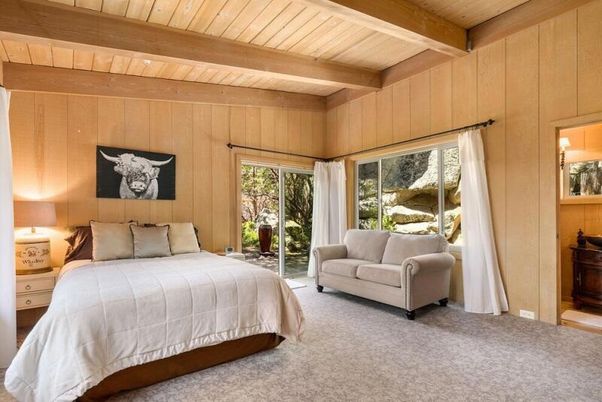 Bedroom, Interior, Wooden Beams, Wooden Ceilings, Wooden Walls