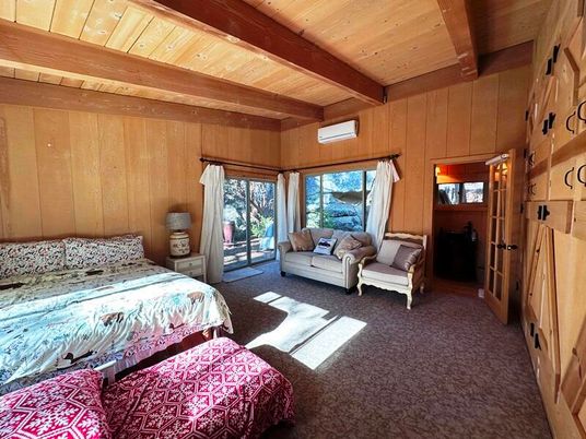 Bedroom, Interior, Wooden Beams, Wooden Ceilings, Wooden Walls