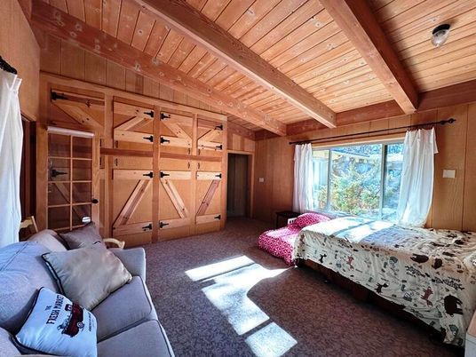 Bedroom, Interior, Wooden Beams, Wooden Ceilings, Wooden Walls
