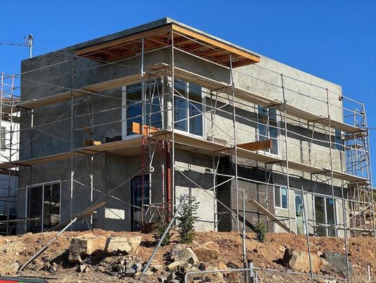 Exterior, Facade, Modern
