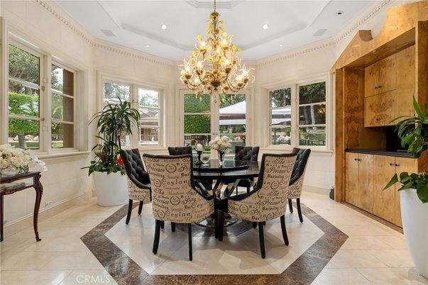 Chandelier, Dining room, Interior, Recessed Lighting