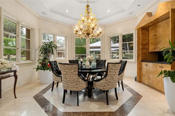 Chandelier, Dining room, Interior, Recessed Lighting
