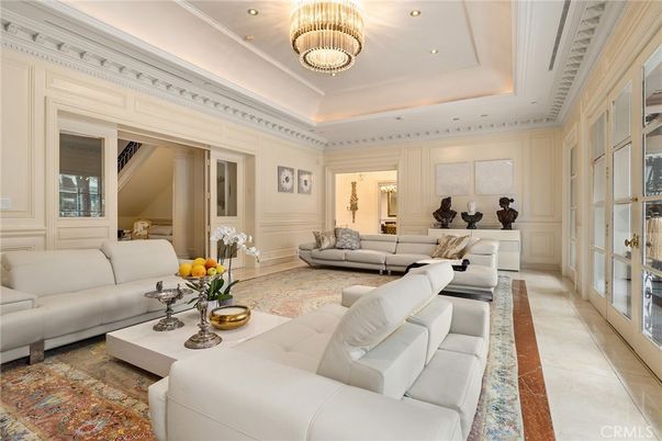 Chandelier, Interior, Living room, Recessed Lighting