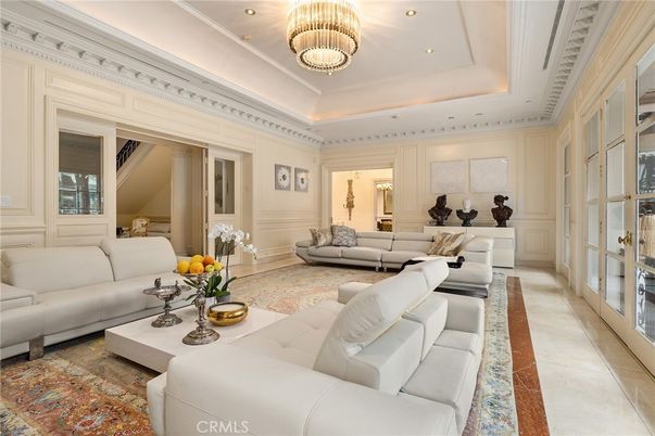 Chandelier, Interior, Living room, Recessed Lighting