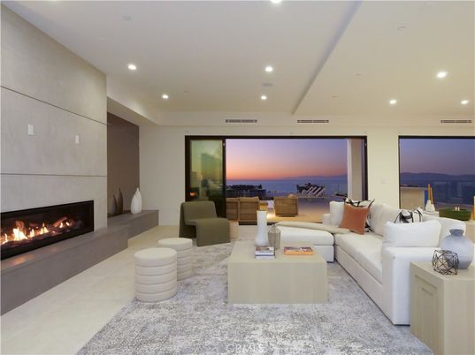 Fireplace, Interior, Living room, Recessed Lighting, Water
