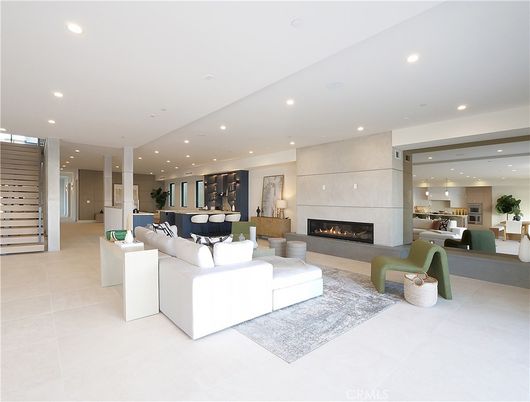 Dining room, Fireplace, Interior, Living room, Pendant Lights, Recessed Lighting