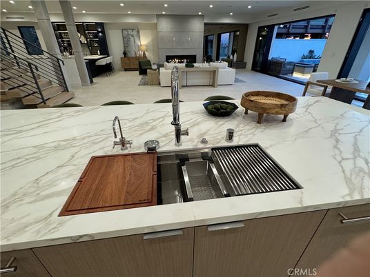Dining room, Fireplace, Interior, Kitchen, Living room, Recessed Lighting