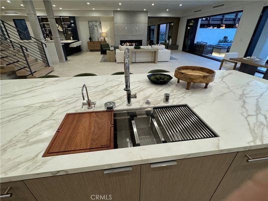 Dining room, Fireplace, Interior, Kitchen, Living room, Recessed Lighting