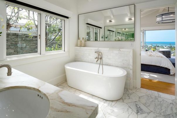 Bathroom, Bedroom, Free Standing Baths, Interior, Marble, Water