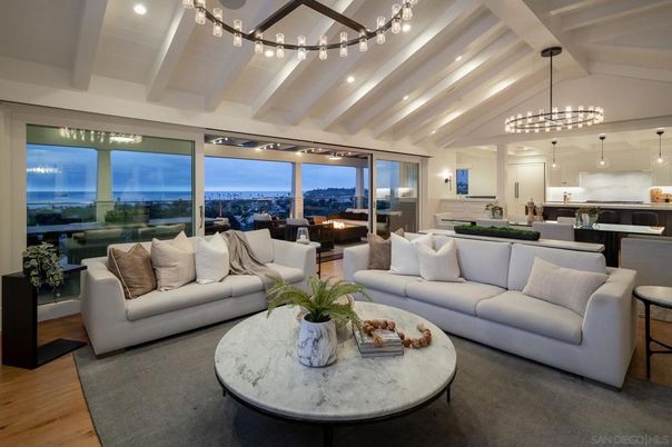 Dining room, Interior, Kitchen, Living room, Pendant Lights, Recessed Lighting, Stainless Steel Appliances, Wood Texture Flooring