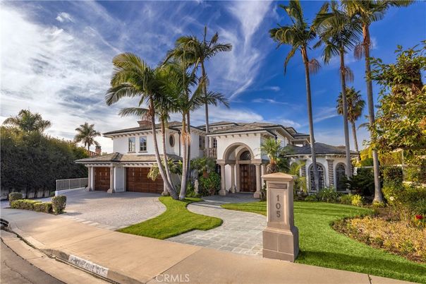Attached, Backyard, Exterior, Facade, Mediterranean