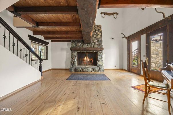 Fireplace, Interior, Wooden Beams, Wooden Ceilings, Wood Texture Flooring