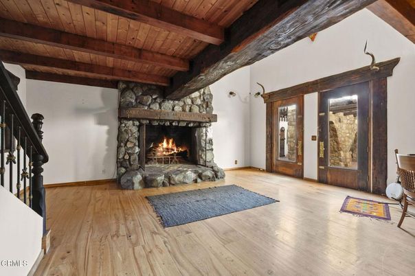 Fireplace, Interior, Wooden Beams, Wooden Ceilings, Wood Texture Flooring