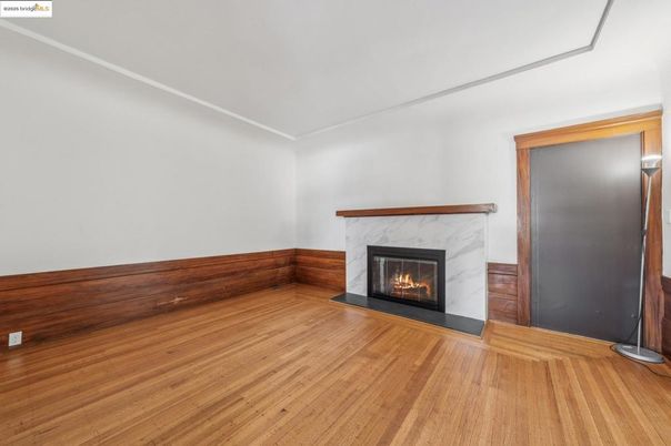 Empty room, Fireplace, Interior, Wood Texture Flooring