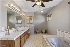 Bathroom, Dual Sink Vanities, Interior, Tile Countertops