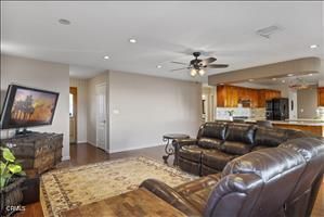Interior, Kitchen, Living room, Recessed Lighting, Wood Texture Flooring