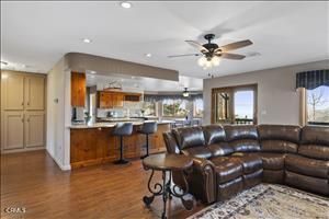 Interior, Kitchen, Living room, Recessed Lighting, Wood Texture Flooring