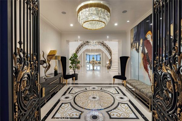 Chandelier, Interior, Recessed Lighting