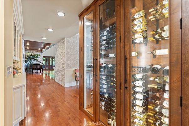 Interior, Recessed Lighting, Wine Storage, Wood Texture Flooring
