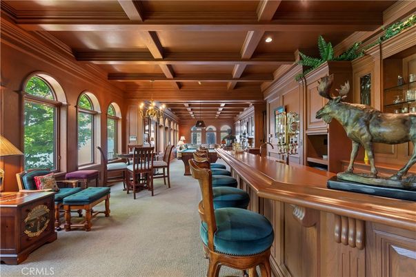 Chandelier, Dining room, Interior, Recessed Lighting, Wooden Beams, Wooden Ceilings, Wooden Walls
