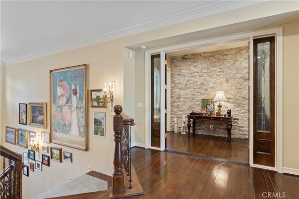 Interior, Stone Walls, Wood Texture Flooring
