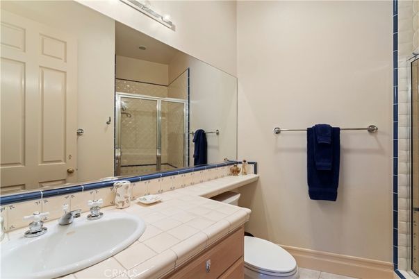 Bathroom, Glass Shower, Interior, Tile Countertops