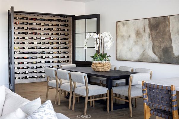 Dining room, Interior, Wine Storage, Wood Texture Flooring