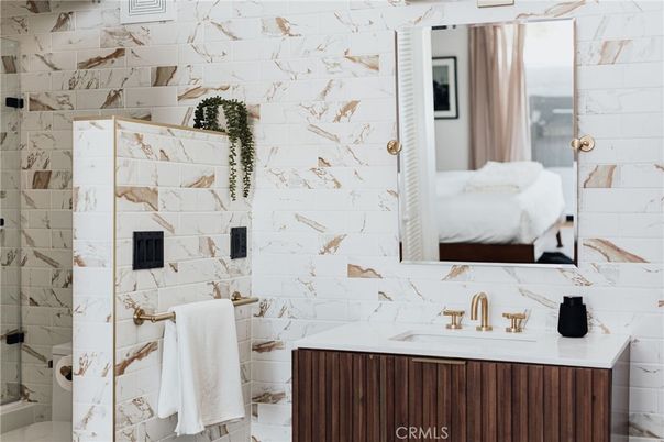 Bathroom, Interior, Marble Walls