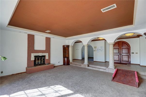 Empty room, Fireplace, Interior