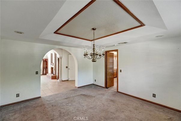 Chandelier, Empty room, Interior