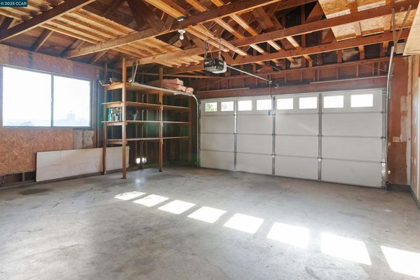 Garage, Interior, Wooden Beams, Wooden Ceilings