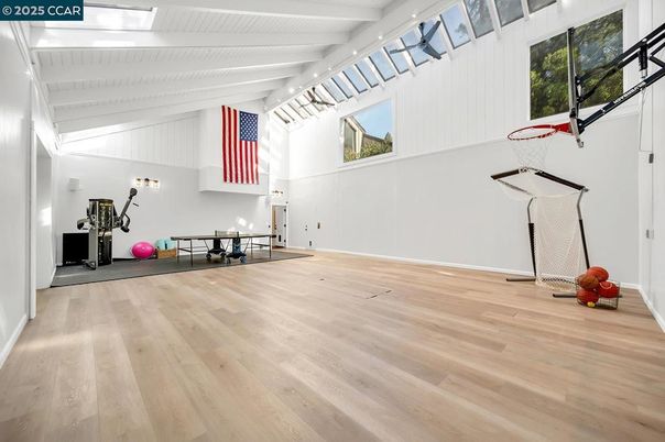 Fitness Equipment, Interior, Wood Texture Flooring