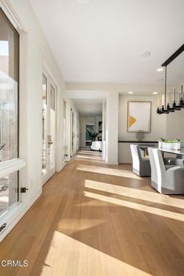 Dining room, Interior, Pendant Lights, Recessed Lighting, Wood Texture Flooring