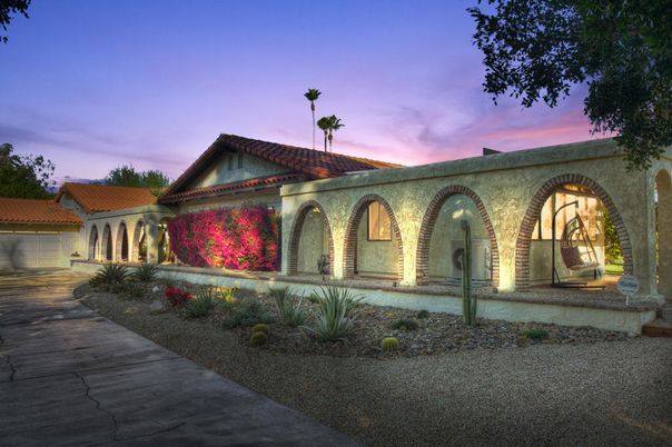 Backyard, Exterior, Facade, Mediterranean