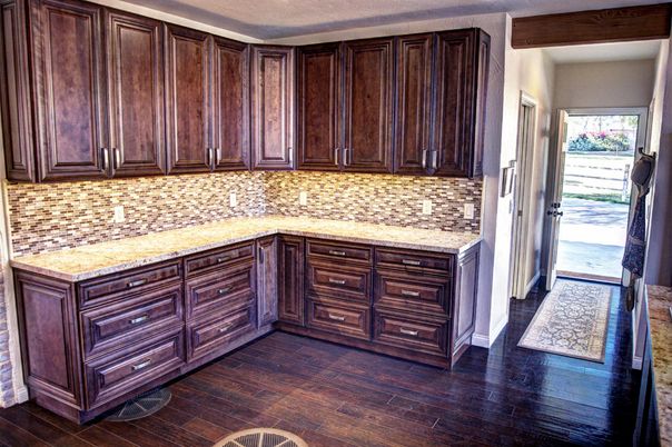 Interior, Kitchen, Wood Texture Flooring