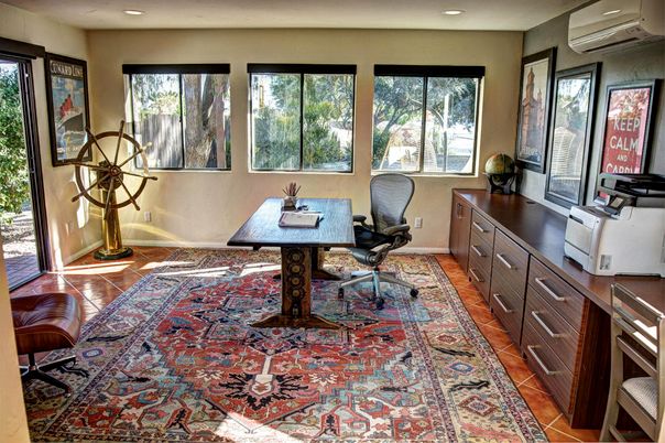 Home Office, Interior, Recessed Lighting