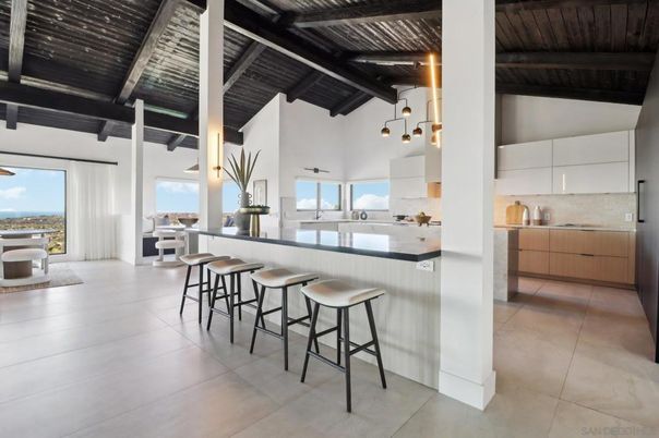 Interior, Kitchen, Pendant Lights, Wooden Beams, Wooden Ceilings
