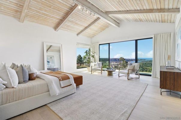 Bedroom, Interior, Wooden Beams, Wooden Ceilings, Wood Texture Flooring