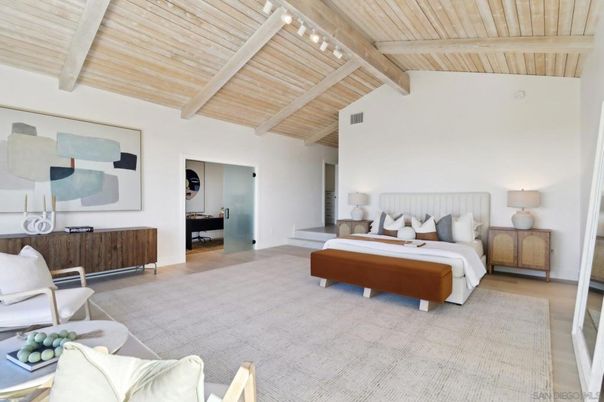 Bedroom, Interior, Wooden Beams, Wooden Ceilings