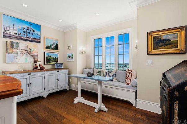 Home Office, Interior, Recessed Lighting, Water, Wood Texture Flooring